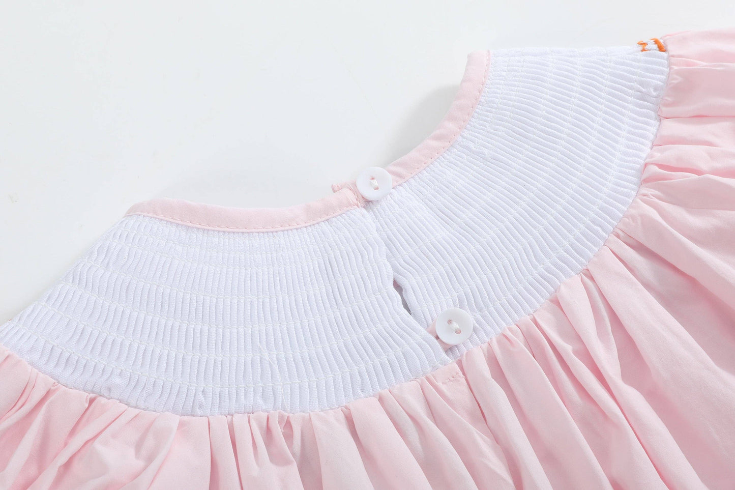 2T | Lil Cactus | Pink and Orange Gingham Boo Smocked Bishop Dress | NWT