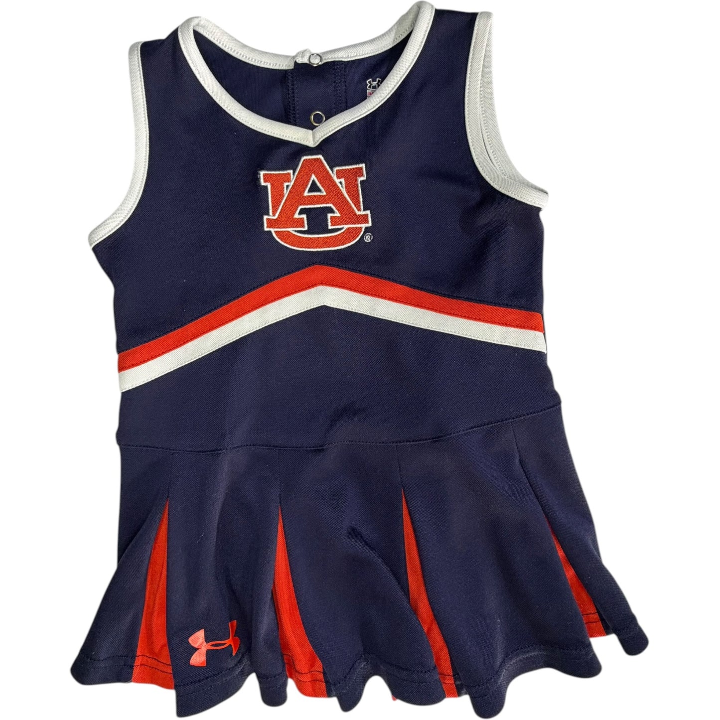 Under Armour Auburn Performance Cheerleading Dress size 3T excellent used condition