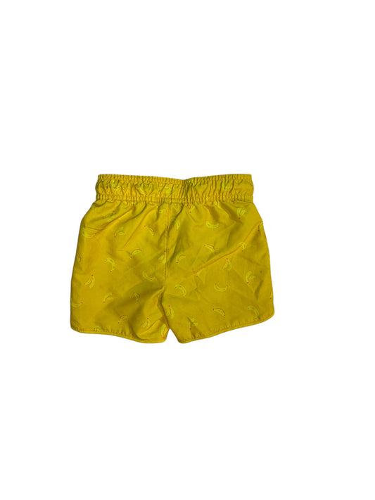 Cat & Jack Bright Yellow Banana Swim Trunks size 2T excellent used condition