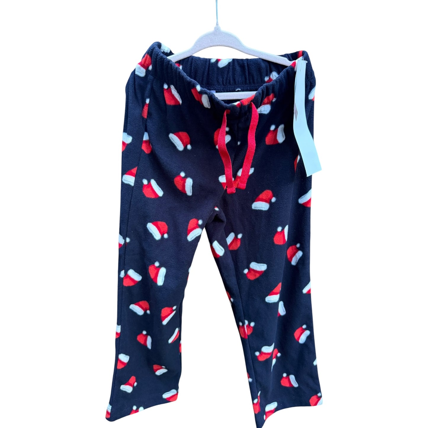 Size 5 Old Navy Navy Christmas Santa Hat Flannel Pants NWT