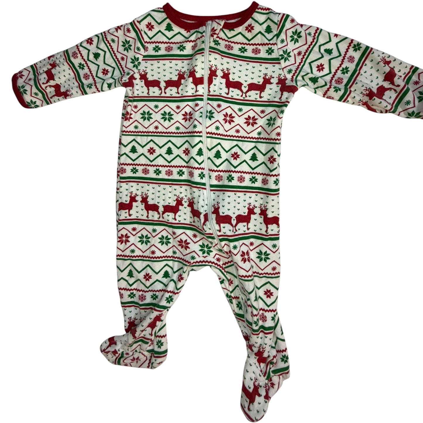 3-6M Holiday Long-sleeve Sleeper Bundle (3x) GUC
