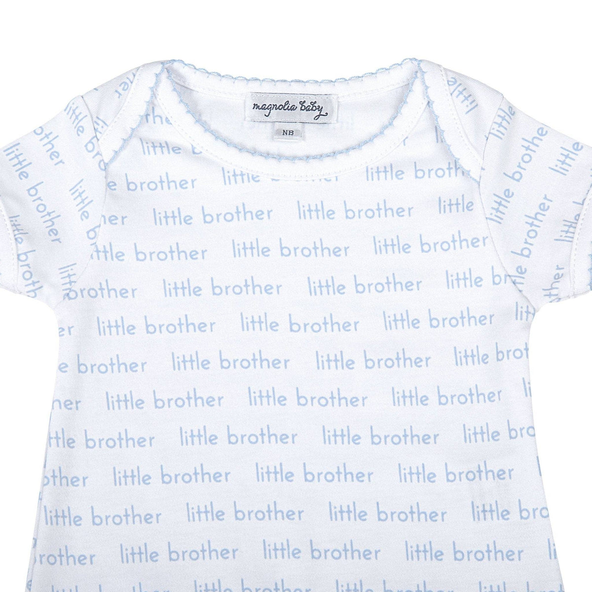 NB | Magnolia Baby | Little Brother Print Short Sleeve Bodysuit | NWT