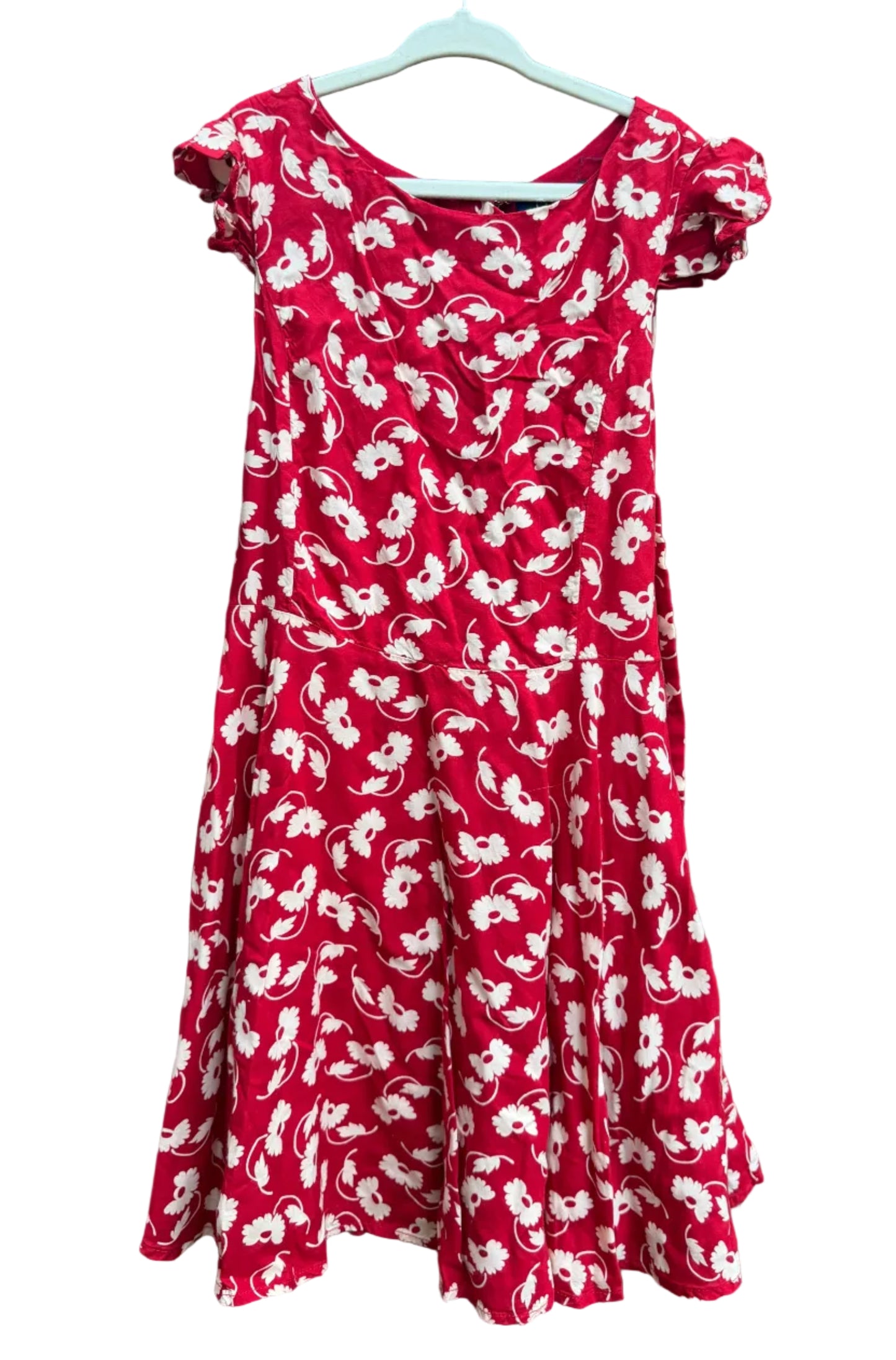 7 | Polo Ralph Lauren | Red & Cream Short-Sleeve Dress | GUC