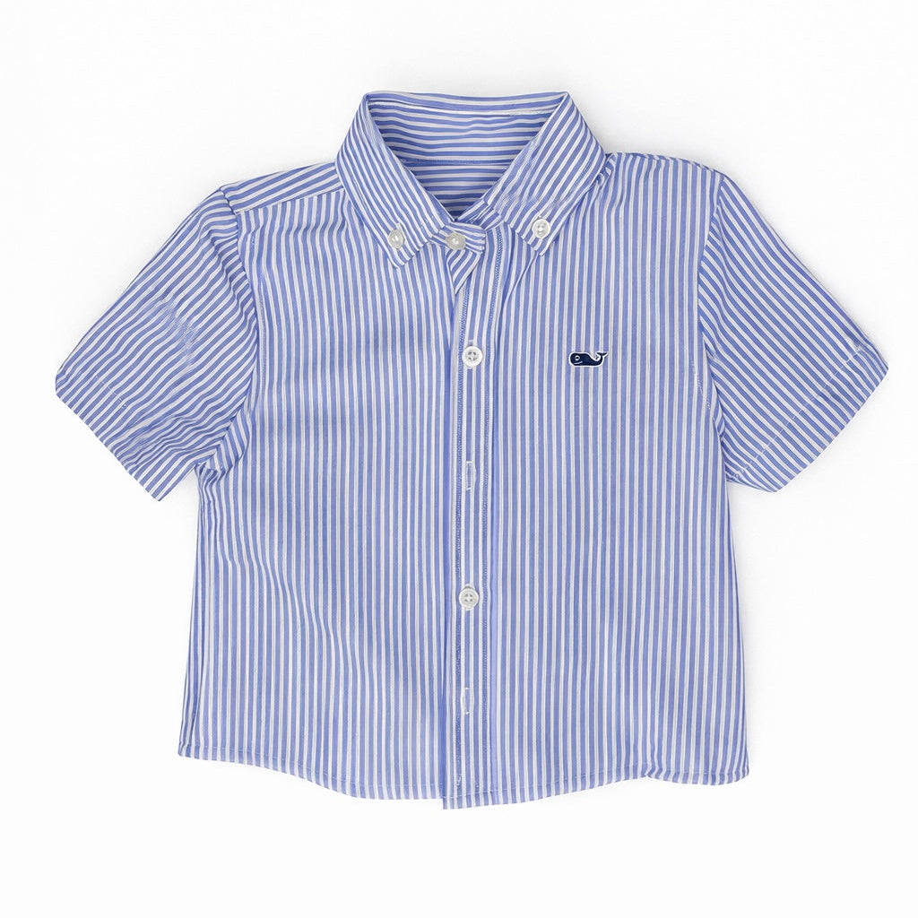 Vineyard Vines Performance Seersucker Striped Button-Down size 2T excellent used condition