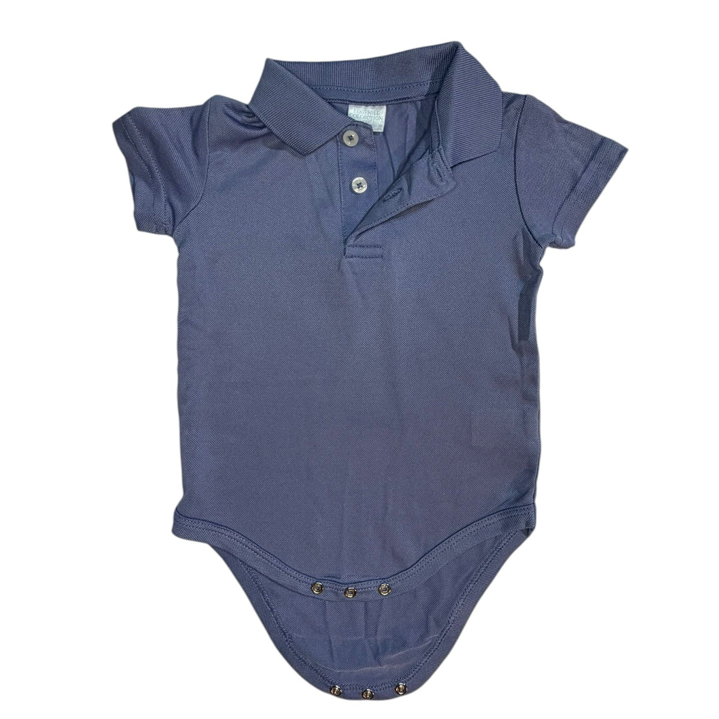 Edgehill Collection Blue Performance Polo Onesie size 6M excellent used condition