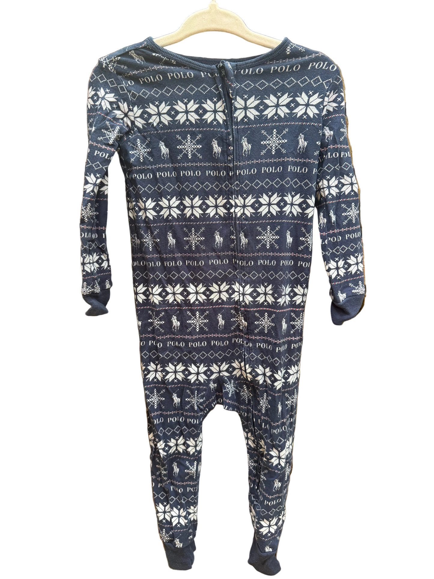 12-18M Polo Ralph Lauren Christmas Long-sleeve Sleeper GUC