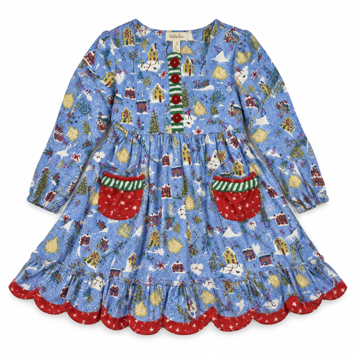 Matilda Jane blue winter-scene dress