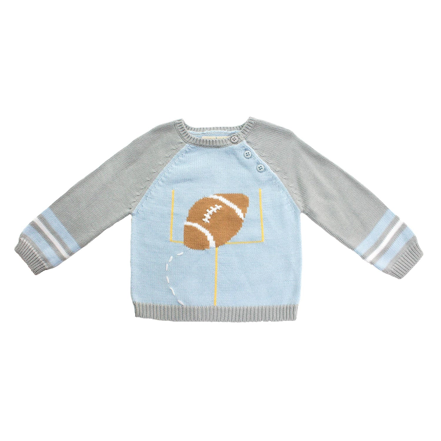 Zubels knit football sweater, size 6Y