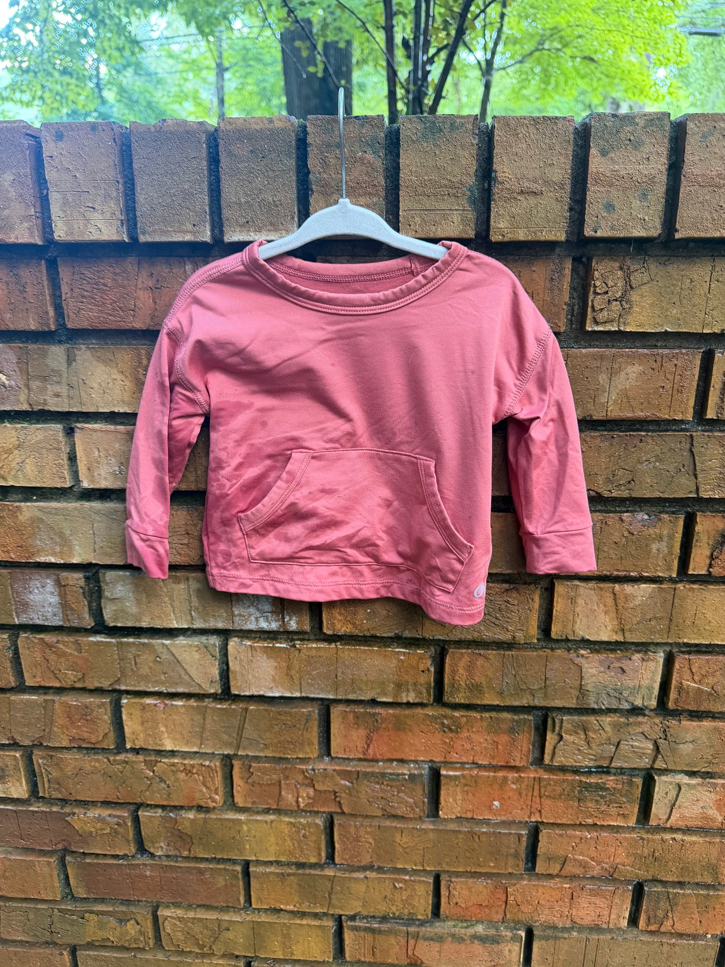 6-12M Baby Gap Burnt Orange Performance Sweat Shirt and Shorts Outfit EUC
