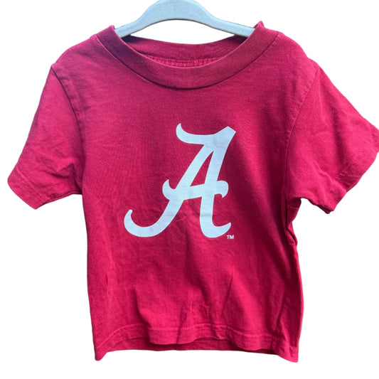 Size 3 Kiddy Kats Alabama Crimson Short-sleeve Shirt GUC