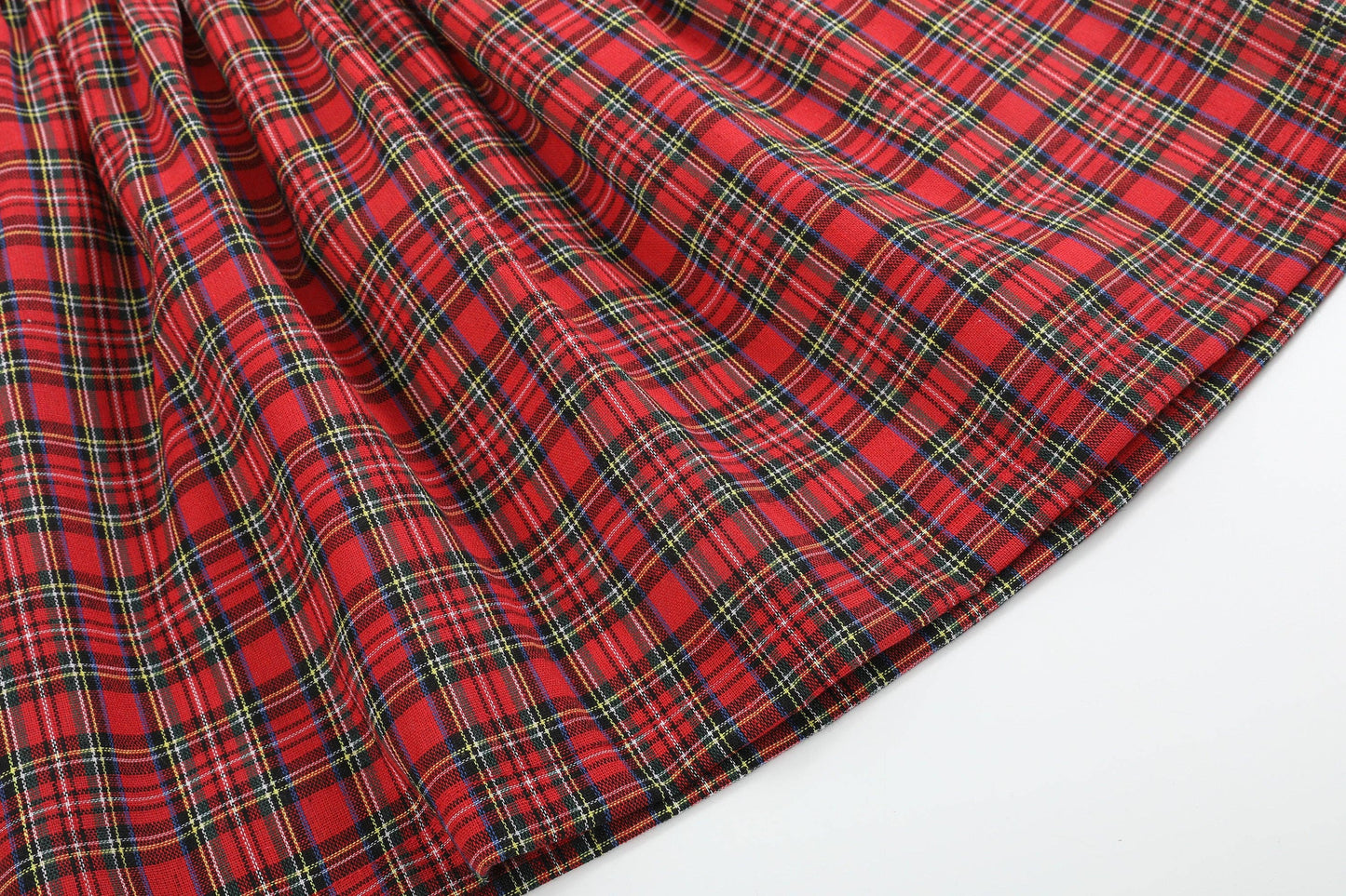 6-12M | Lil Cactus | Red Christmas Plaid Collared Ruffle Dress | NWT
