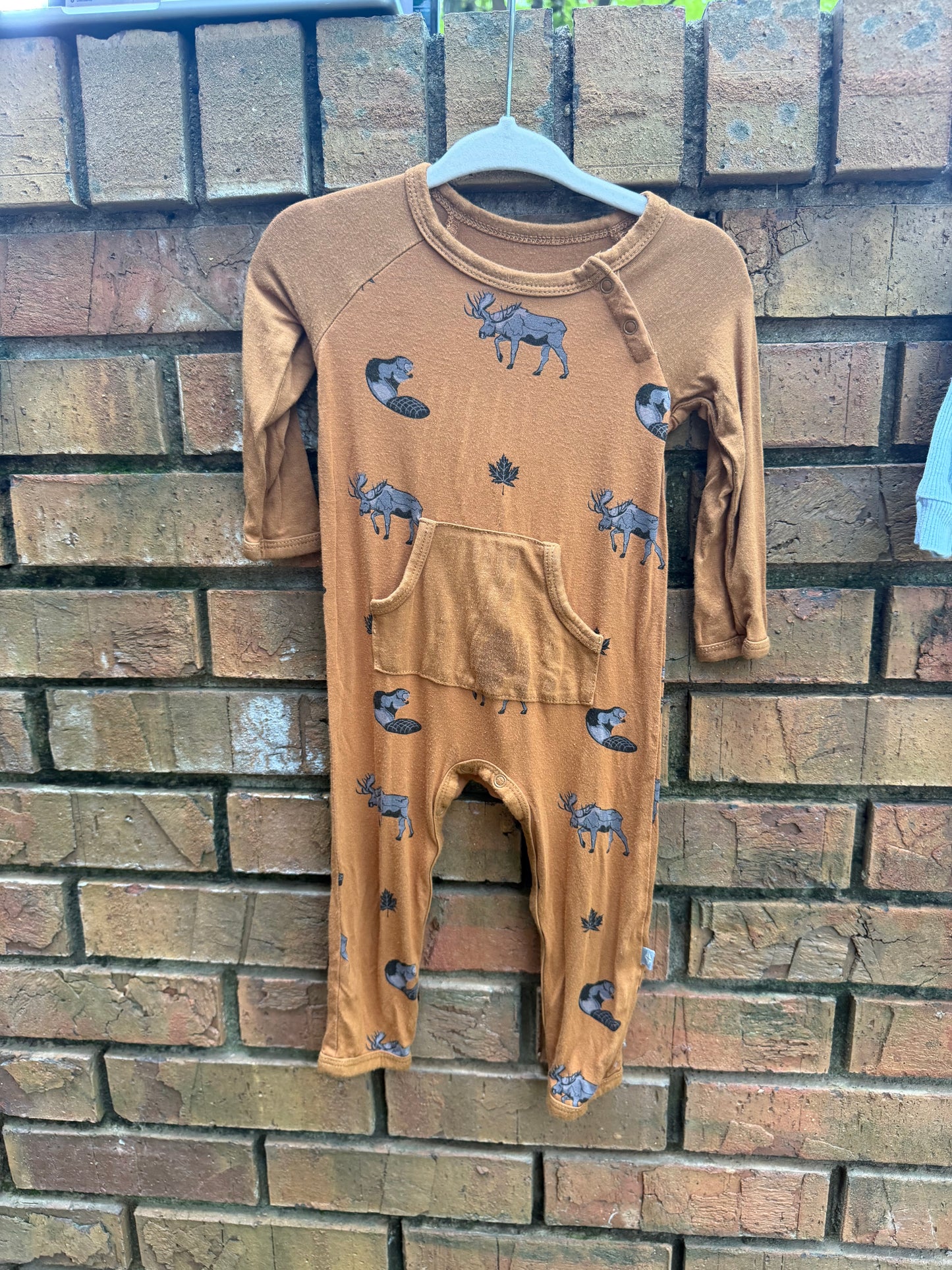 6-12M Kyte Baby Brown Wilderness Bamboo Sleeper GUC