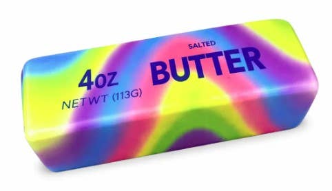 4oz Slow Rise Rainbow Butter Scented Squishy