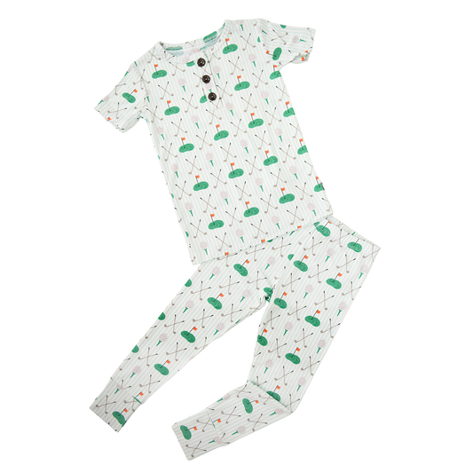4/5Y | Gigi and Max | Scottie Golf Two Piece Bamboo Lounge Set | NWT