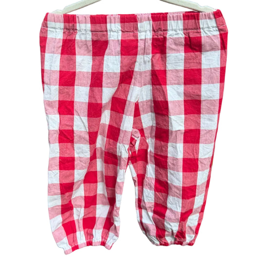 12M Favorite Laundry Red and white Checkered Pants