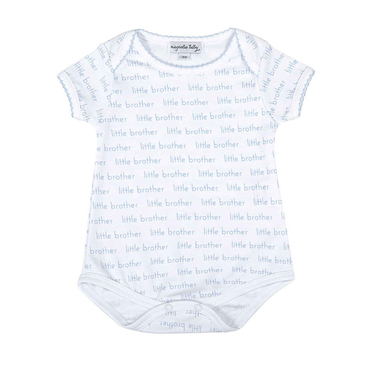 3M | Magnolia Baby | Little Brother Print Short Sleeve Bodysuit | NWT