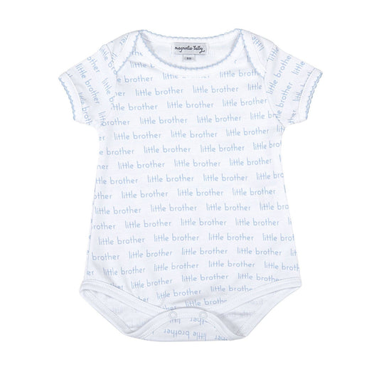 3M | Magnolia Baby | Little Brother Print Short Sleeve Bodysuit | NWT