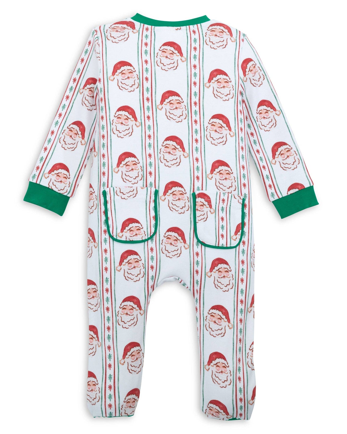 3M | Posh Pickle | Jolly Old Saint Nick Boys' Lounge Zippie with Piping Trim | NWT