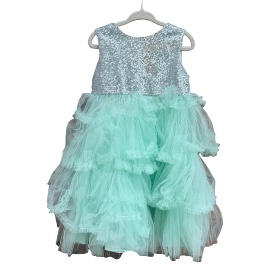 18-24M | Monsoon | Mint Green Sequin Dress | GUC