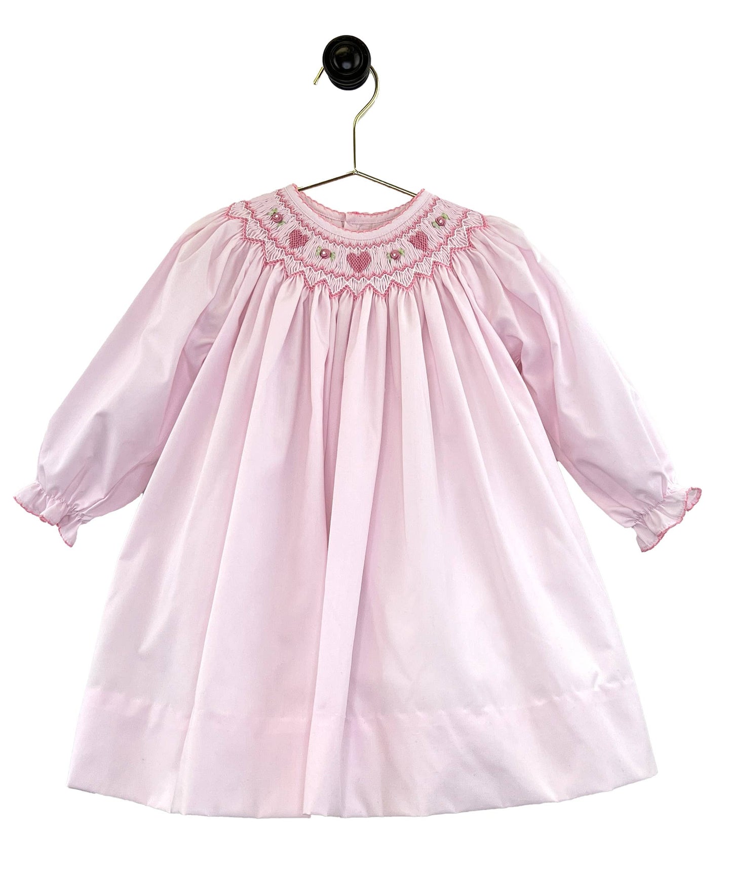 4T | Petit Ami | Heart Bishop Smocked Dress | NWT