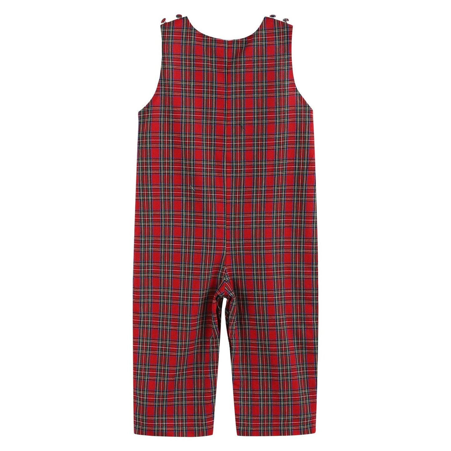 3-6M | Lil Cactus | Red Christmas Plaid Santa Yoke Overalls | NWT