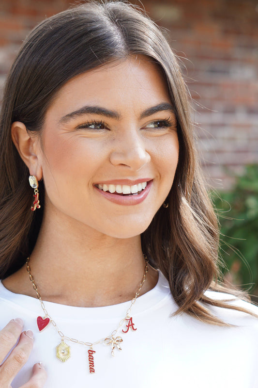Alabama Crimson Tide Paper Clip Charm Collector Necklace