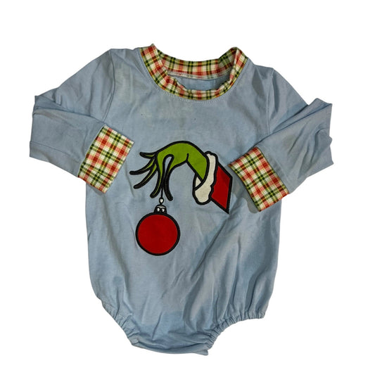 12M Blue Long-sleeve Grinch Bubble GUC