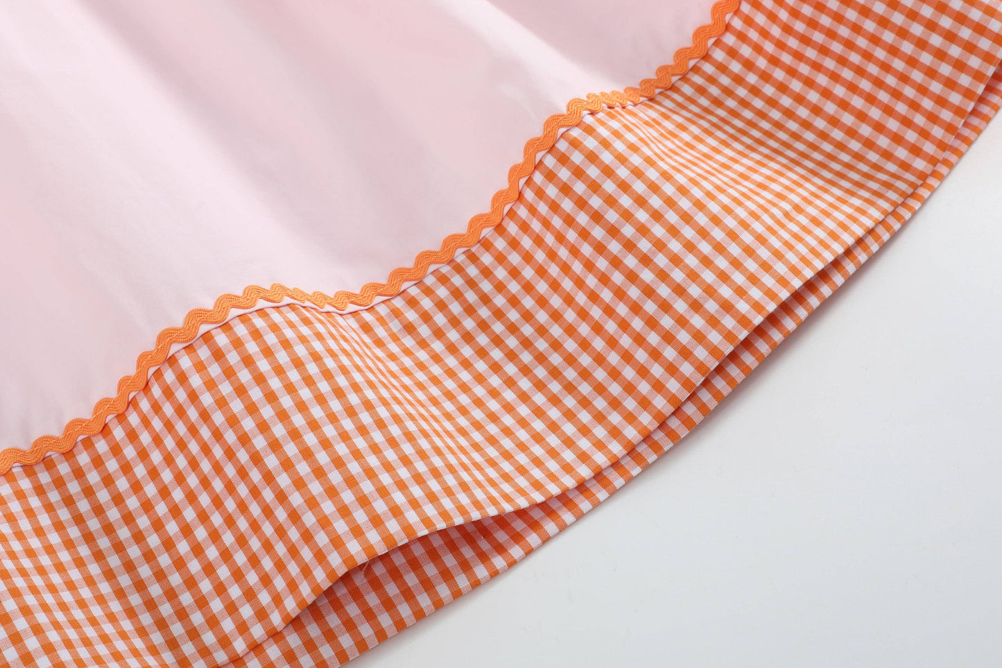 2T | Lil Cactus | Pink and Orange Gingham Boo Smocked Bishop Dress | NWT