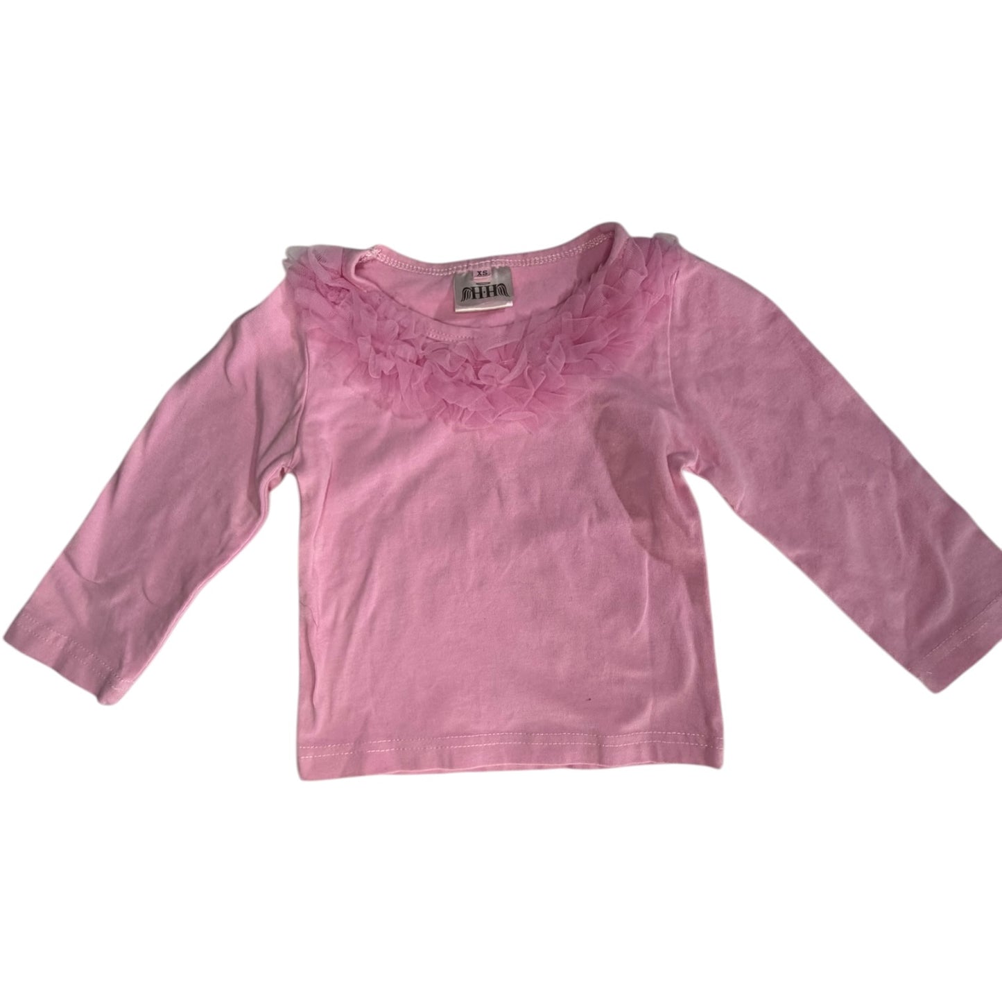 Pink Ruffle Blouse GUC size 2T gently used