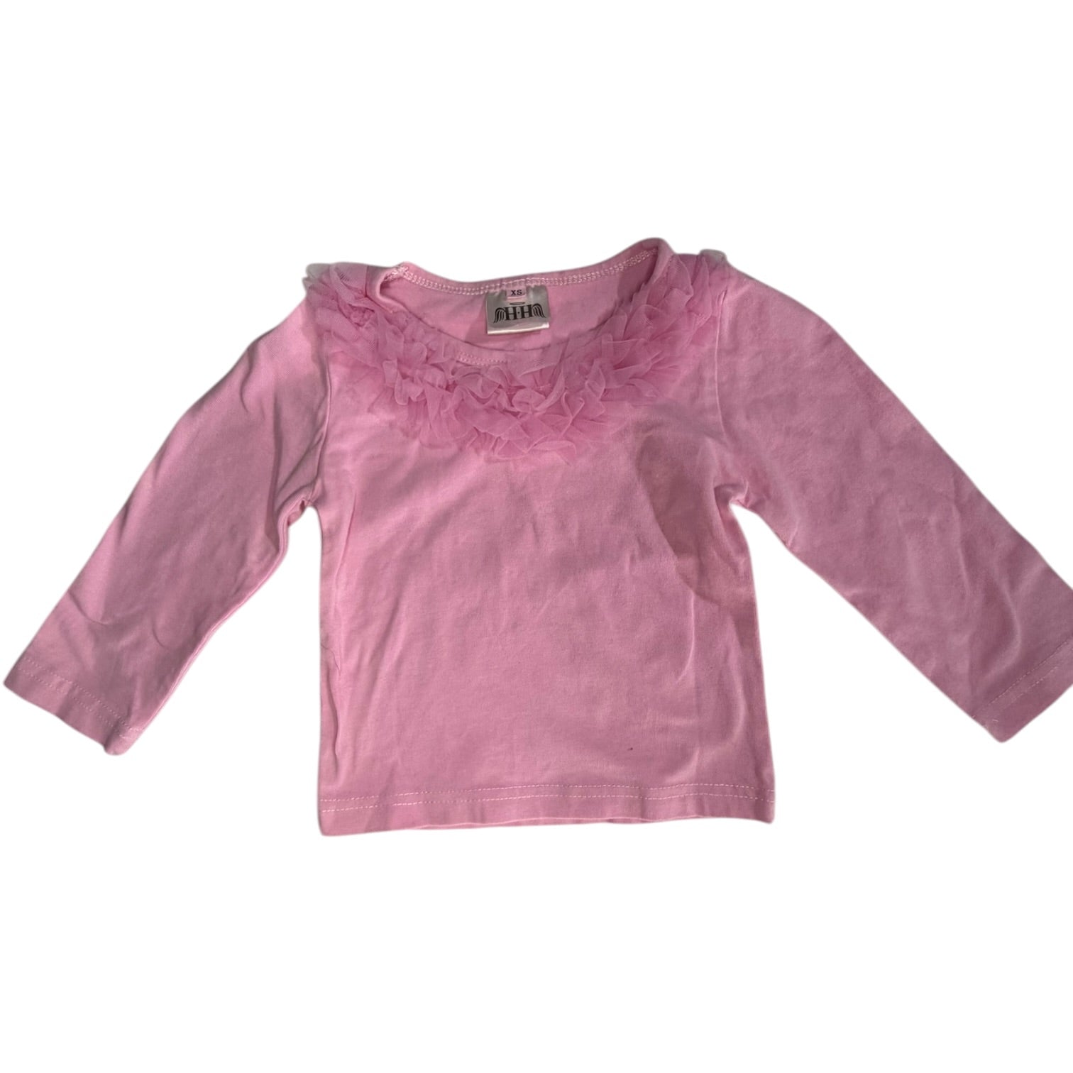 Pink Ruffle Blouse GUC size 2T gently used