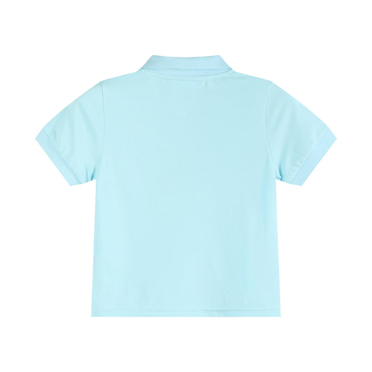 18-24M | Lil Cactus | Light Blue Santa Polo Shirt | NWT