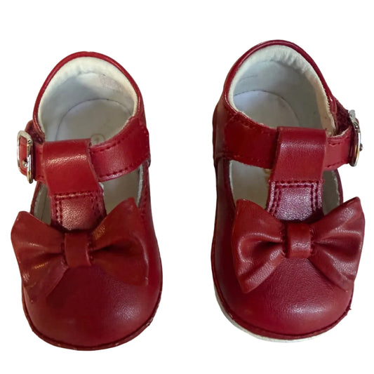 Size 1 Angel Dear Red Mary Jane Shoe EUC