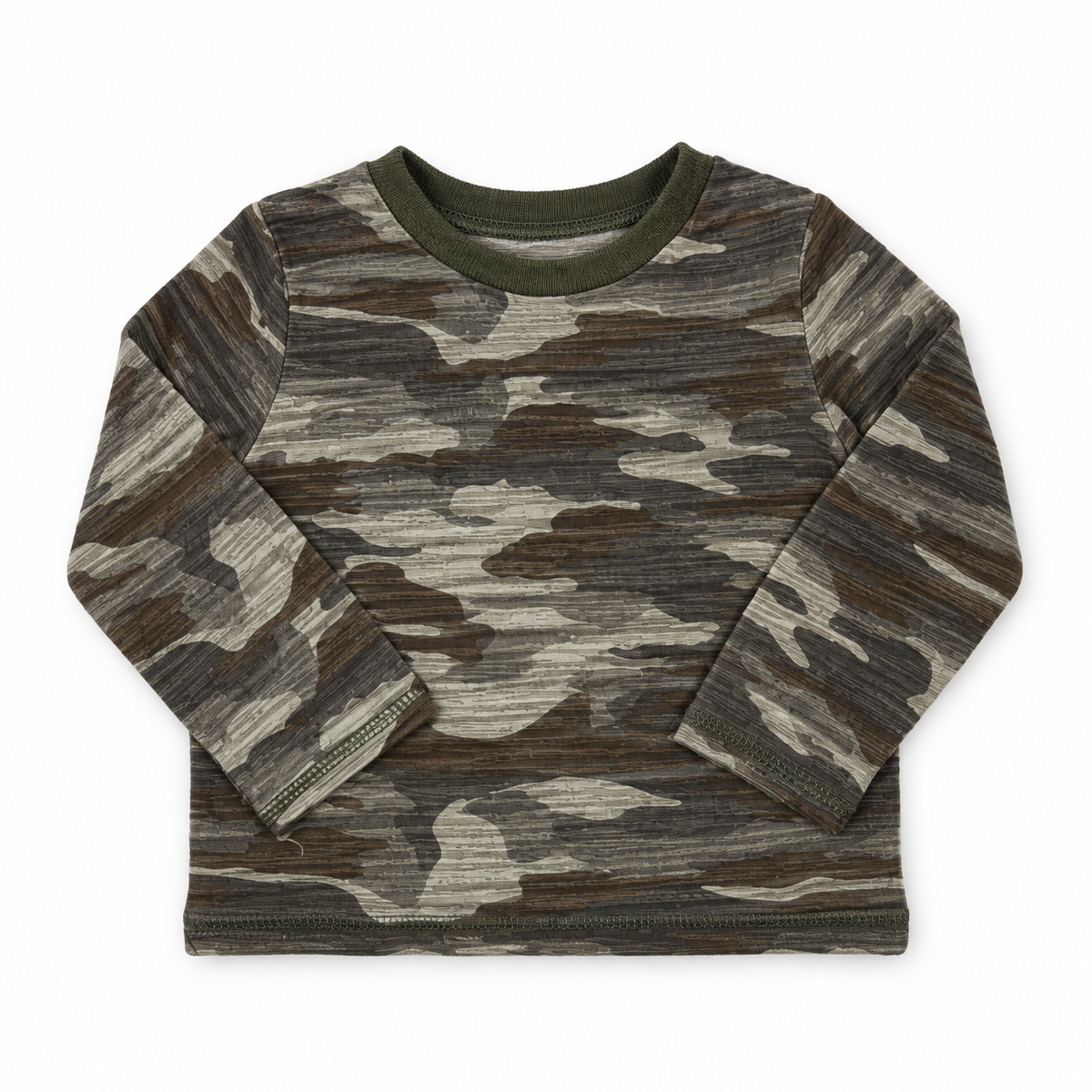 Mud Pie 6-9M camouflage long-sleeve shirt in excellent used condition