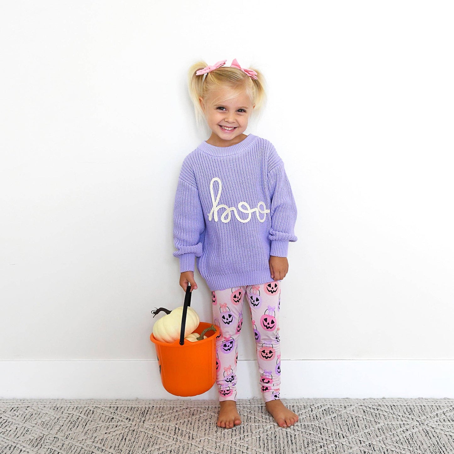 2T/3T | Gigi and Max | Boo Purple Solid Knit Halloween Sweater | NWT