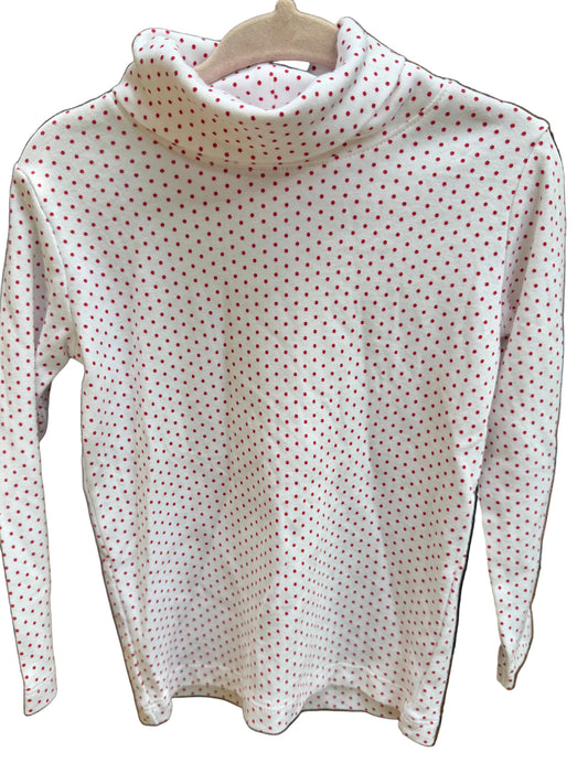 3T | The Beaufort Bonnet Company | Red & White Polka Dot Turtleneck Long-Sleeve with Blue Legging Pants | EUC