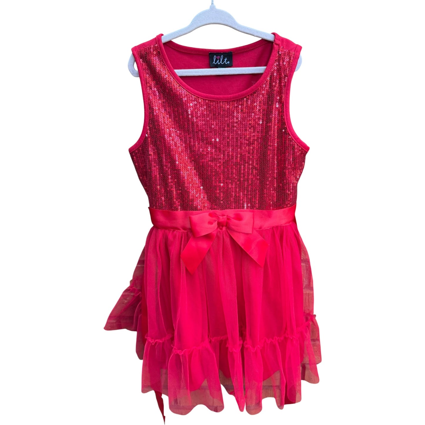 Size 7 Lilt Sequin Christmas Dress EUC