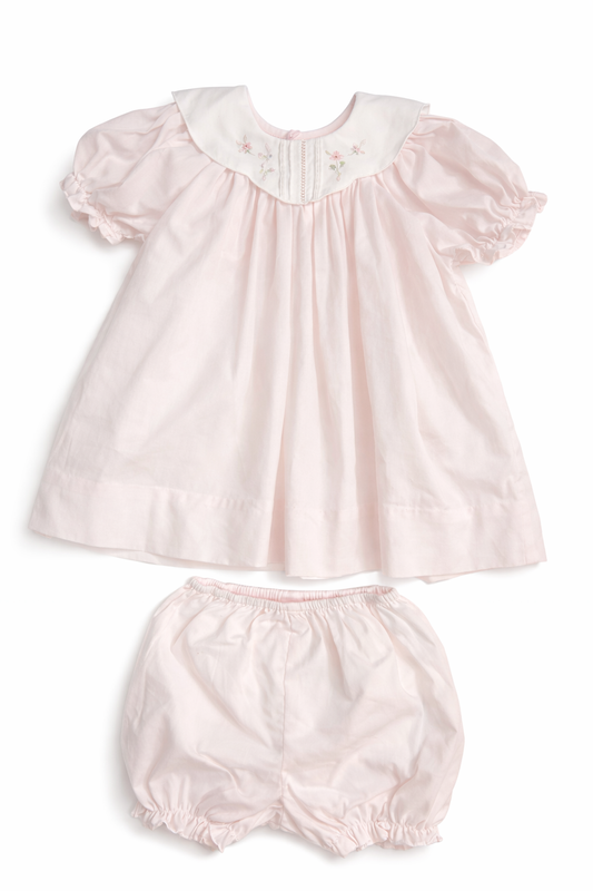 Petit Ami Heirloom Pink Dress with Bloomers size 9M excellent used condition