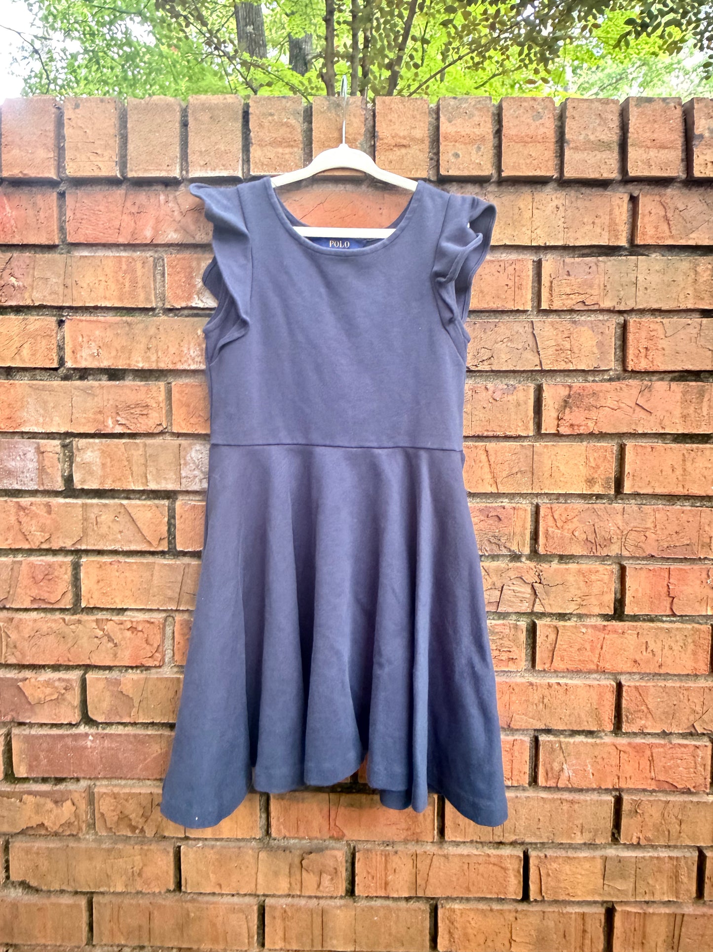 Size 7 Polo Ralph Lauren Navy Short-sleeve Dress GUC