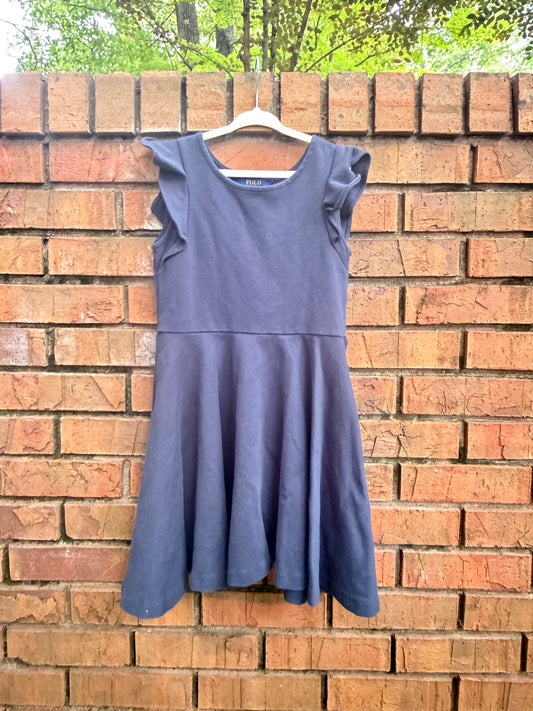 Size 7 Polo Ralph Lauren Navy Short-sleeve Dress GUC