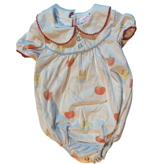 9M Stitchy Fish Schoolroom Bubble with Peter Pan Collar GUC