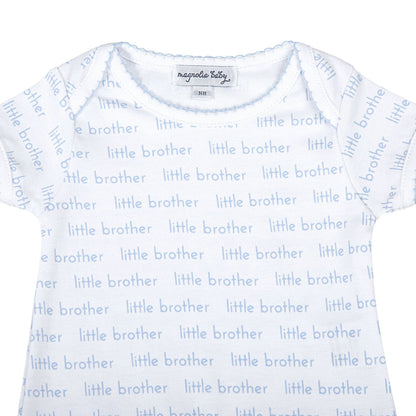 NB | Magnolia Baby | Little Brother Print Short Sleeve Bodysuit | NWT