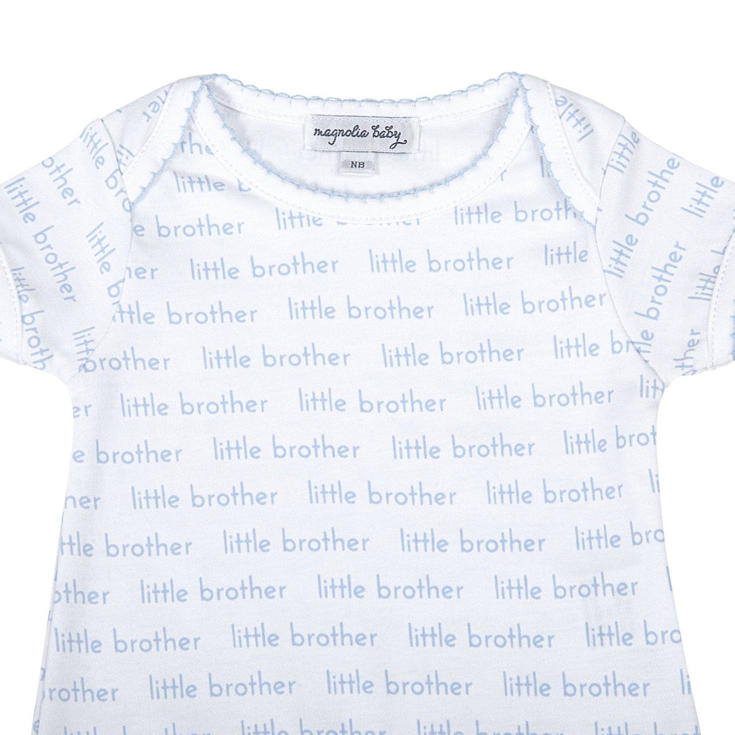 3M | Magnolia Baby | Little Brother Print Short Sleeve Bodysuit | NWT