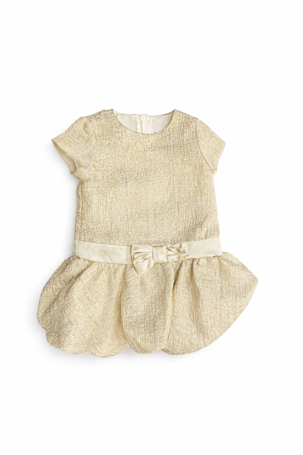 Janie and Jack Gold Dress size 6-12M excellent used condition