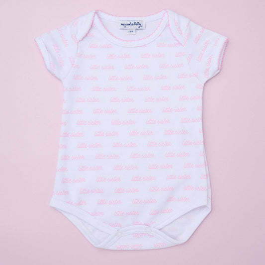 3M | Magnolia Baby | Little Sister Print Short Sleeve Bodysuit | NWT