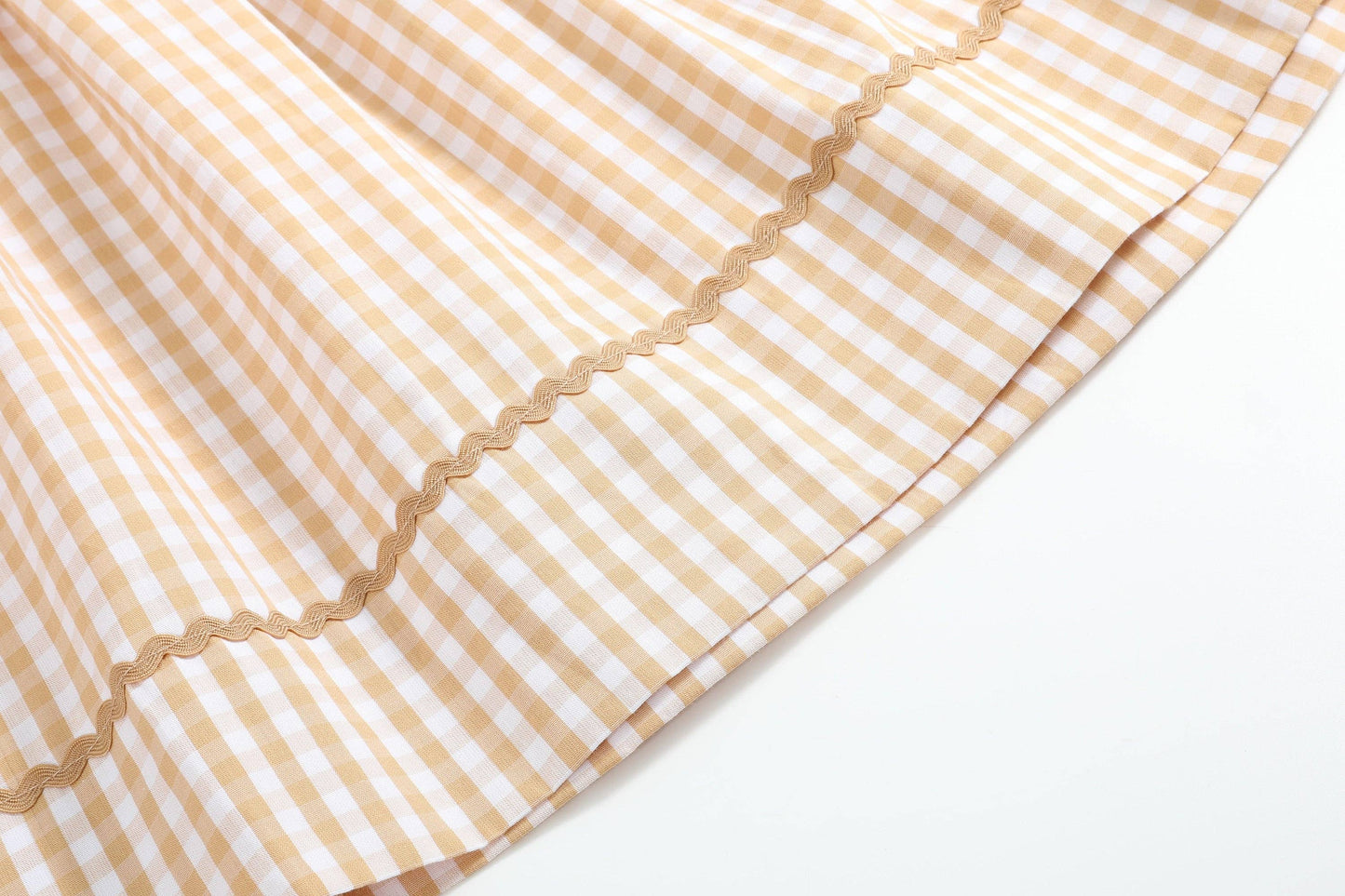 2T | Lil Cactus | Brown Gingham Football Smocked Bishop Dress | NWT