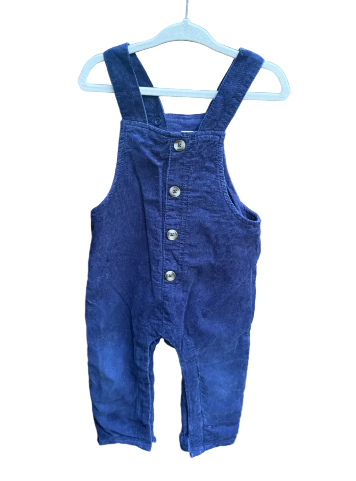 12M Cat & Jack Navy Corduroy Overalls EUC