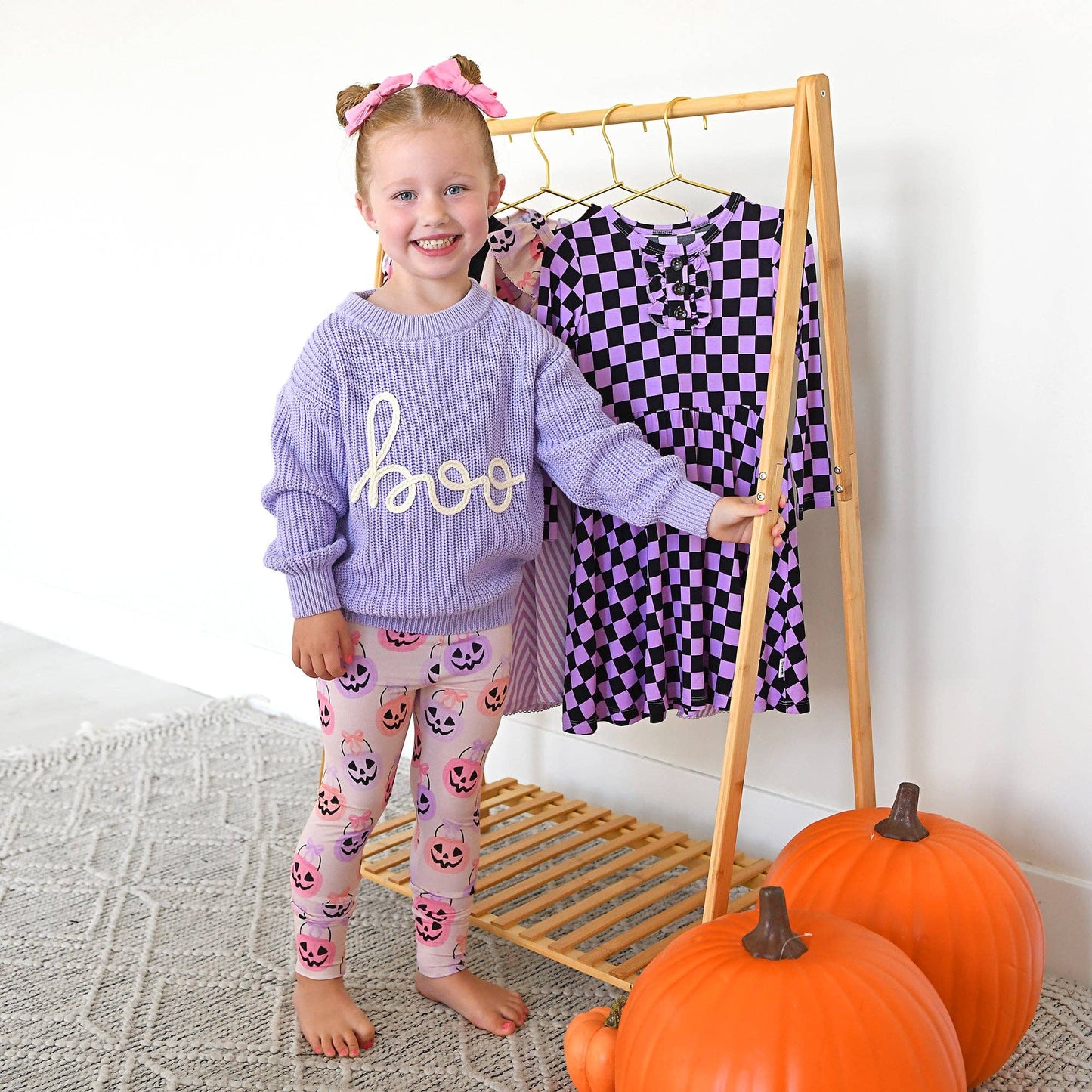 2T/3T | Gigi and Max | Boo Purple Solid Knit Halloween Sweater | NWT