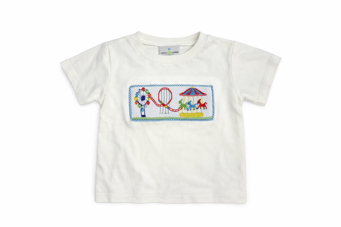 Castles & Crowns White Short Sleeve Fair Shirt size 4/5 good used condition
