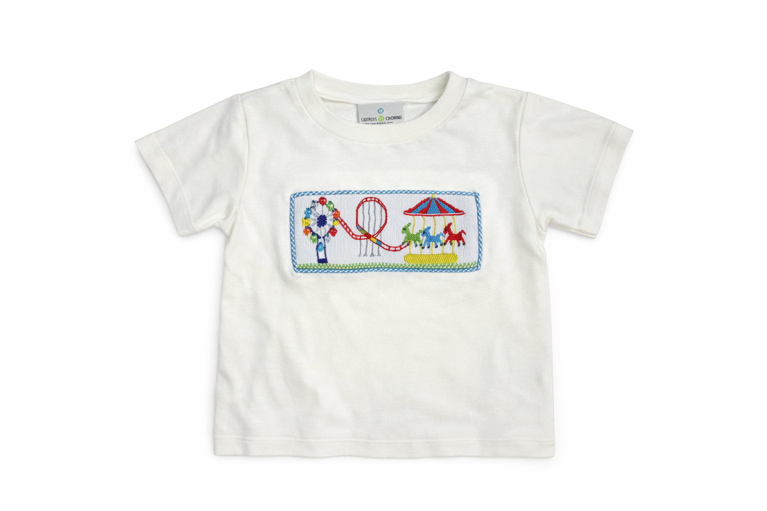 Castles & Crowns White Short Sleeve Fair Shirt size 4/5 good used condition
