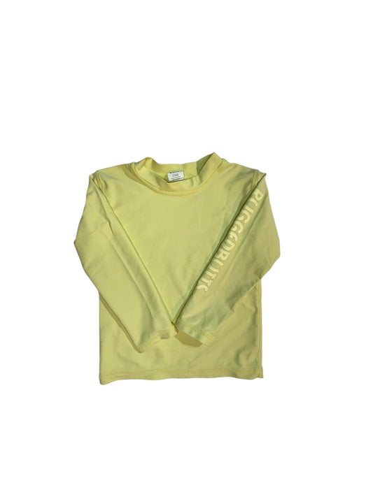 Rugged Butts Yellow Long-Sleeve Rash Guard Swim Shirt size 2T excellent used condition